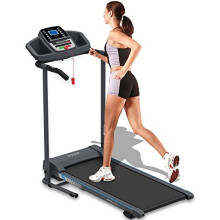 SereneLife Smart Electric Folding Treadmill Easy Assembly Fitness Motorized Running Jogging Exercise Machine with Manual Incline Adjustment, 12