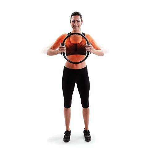66fit Pilates Double Handle Ring - Dual Grip Magic Exercise Circle 2