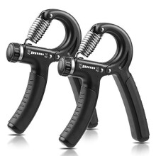 NIYIKOW 2 Pack Hand Grip Strengthener, Grip Strength Trainer, Adjustable Resistance 22-132Lbs (10-60kg), Non-Slip Gripper, Perfect for Musicians