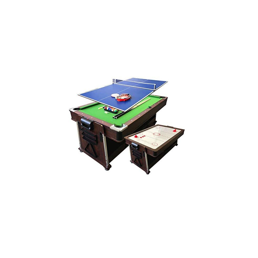 7Ft Green Pool Table Billiard + Air Hockey + Tennis Table + Cover plan for table