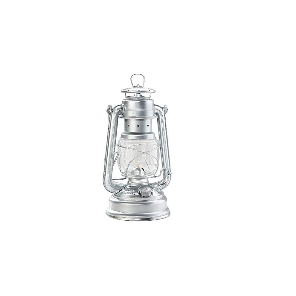 PACK 2 10' SILVER HURRICANE STORM LANTERN - TRADITIONAL - FUELED BY SMOKELESS PARAFFIN OIL, KEROSENE OR OIL LAMP