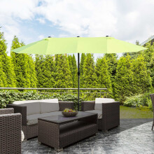 460cm Green Umbrella Durable UV Resistant Parasol Garden Outdoor Best