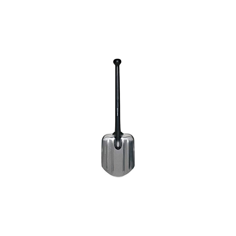 Fiskars Universal Shovel, Length: 70 cm, Weight: 479 g, Aluminium Leaf/Plastic Handle, Black, 1001574