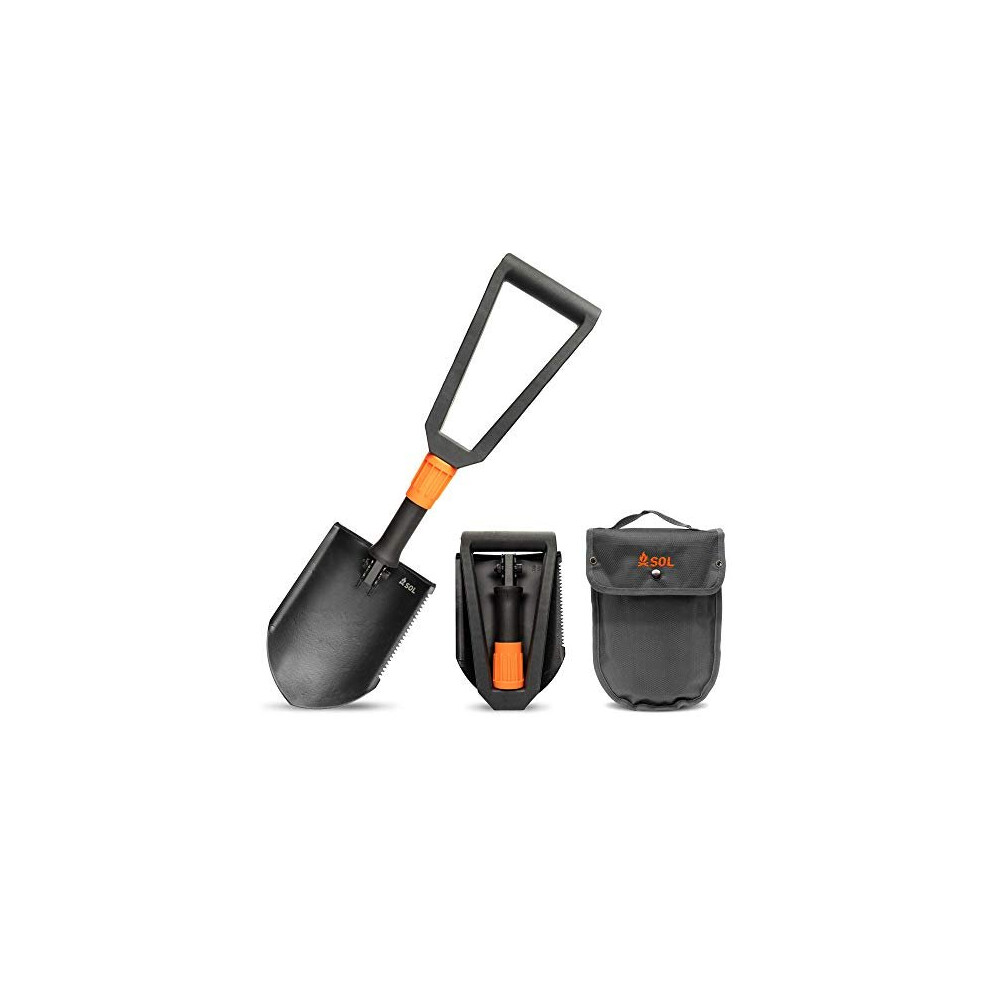 Pelle de terrain pliable en acier au carbone SOL Survival