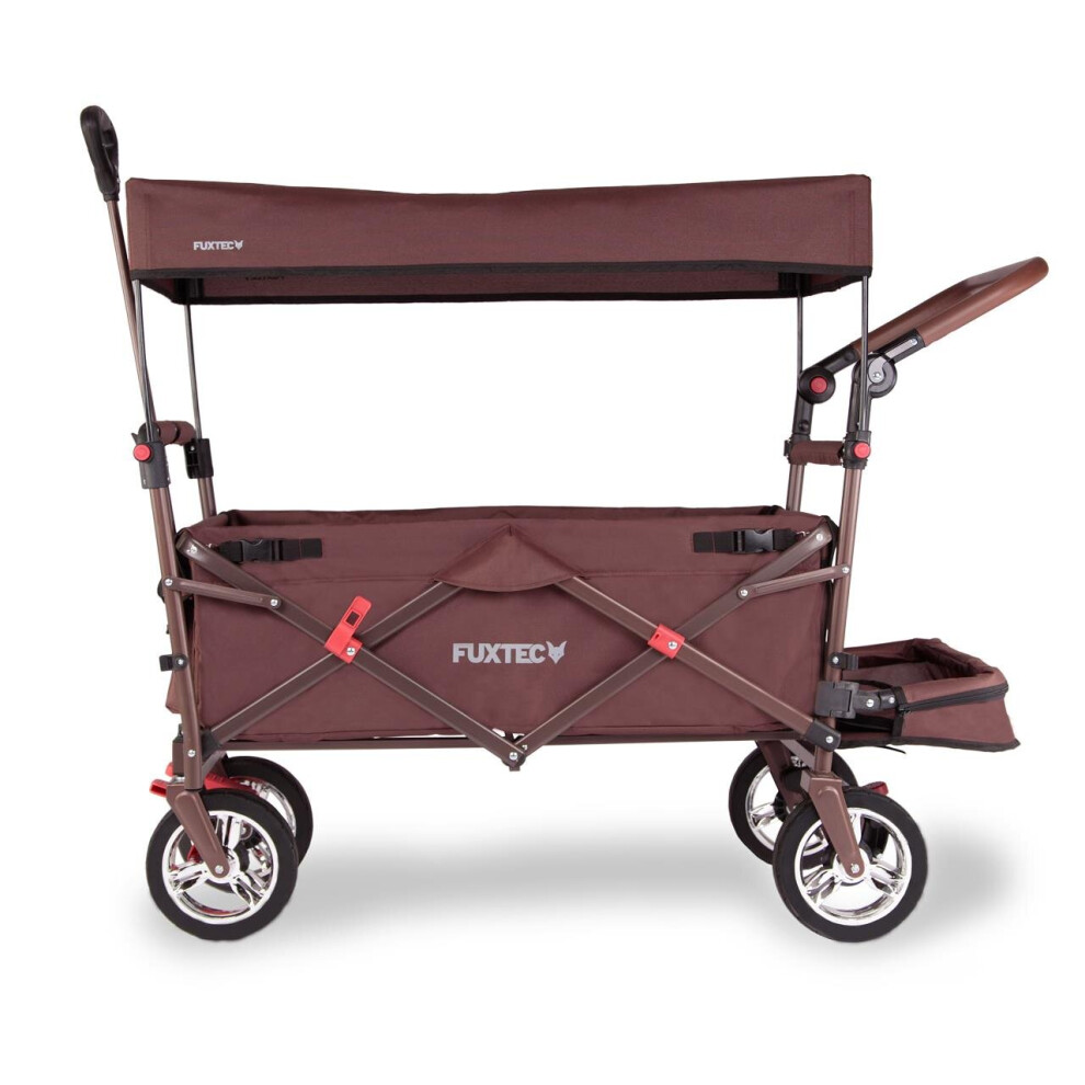 (Brown) FUXTEC Folding Wagon / Foldable Wagon CT-800