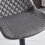 AINPECCA (GREY) 2Pcs Bar Stools Velvet Swivel Chairs Kitchen 5
