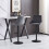 AINPECCA (GREY) 2Pcs Bar Stools Velvet Swivel Chairs Kitchen 2