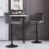 AINPECCA (GREY) 2Pcs Bar Stools Velvet Swivel Chairs Kitchen 3