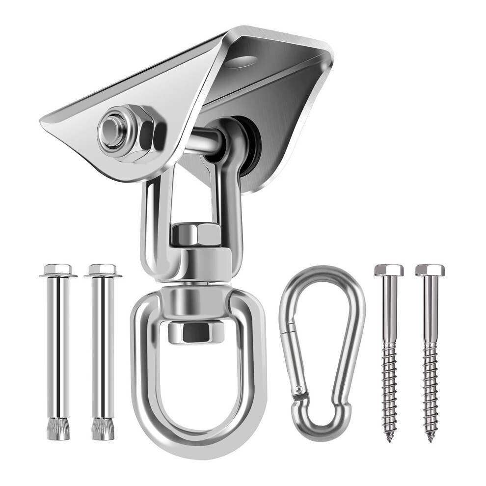 Heavy Duty Swing Hangers Hooks Stainless Steel 360Â°Swivel Hammock Hook 736100507261