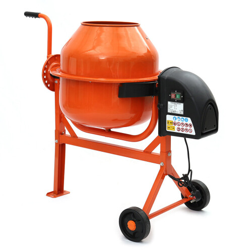 Living And Home (63L) Electric Mobile Cement Mixer Drum For Concrete Plaster Grouting Machine 2