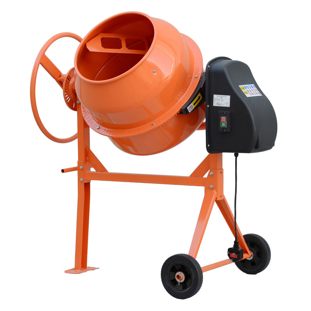 (140L) Electric Mobile Cement Mixer Drum For Concrete Plaster Grouting Machine