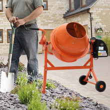 (63L) Electric Mobile Cement Mixer Drum For Concrete Plaster Grouting Machine