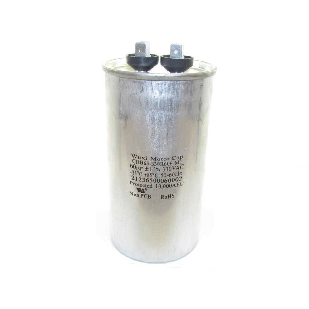 60Uf Ac Motor Capacitor Universal Metal Body Cbb65-A 2+2 Terminal 450V Start Run 5053197076209