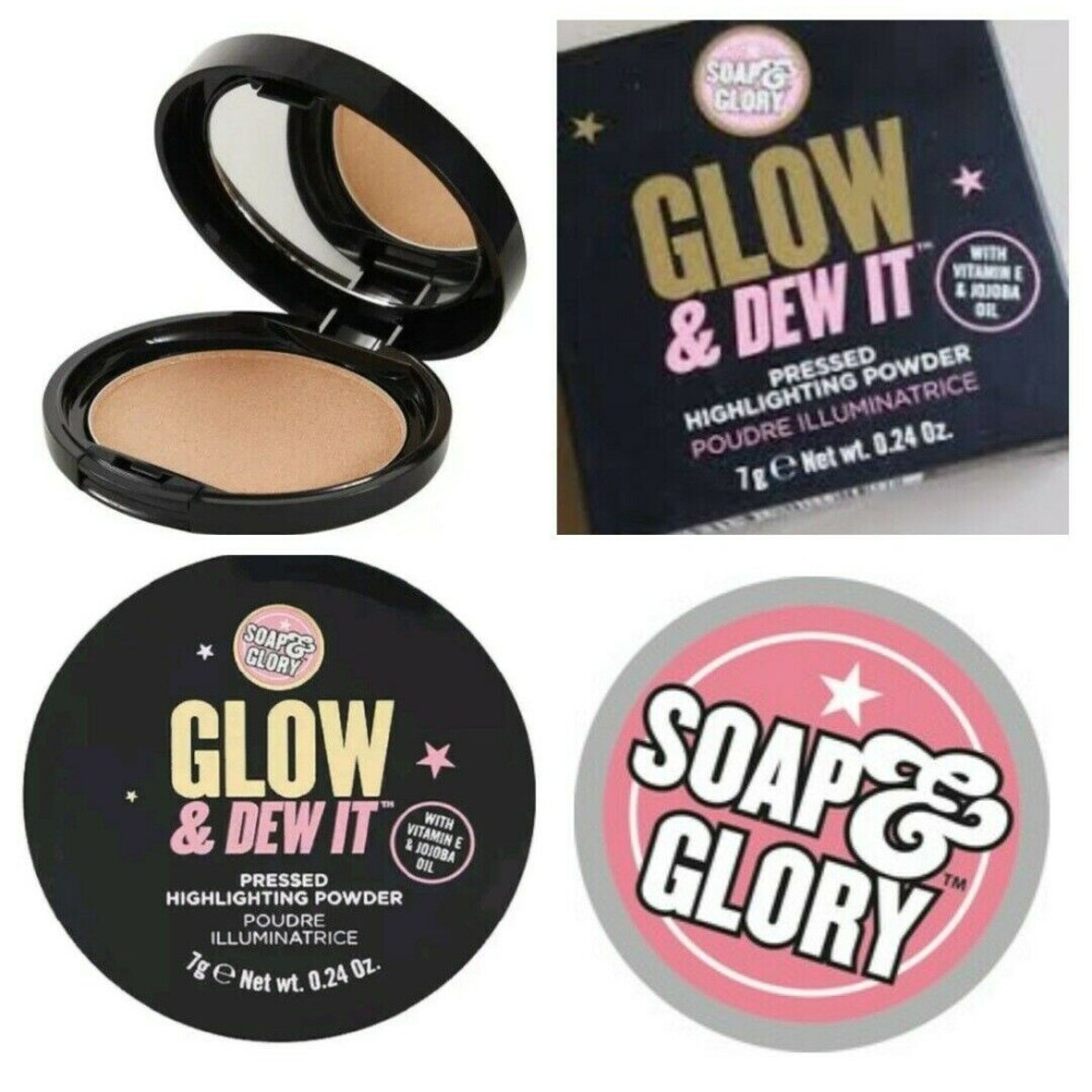 Soap & Glory Glow & Dew It Pressed Highlighter Powder 7g