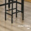 Homcom HOMCOM 3-Piece Industrial Bar Table Set, Table & 2 Chairs Rustic Brown 7