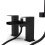 NES Home Cascade Waterfall Bath Shower Mixer Tap & Handset Matte Black 6