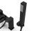 NES Home Cascade Waterfall Bath Shower Mixer Tap & Handset Matte Black 8