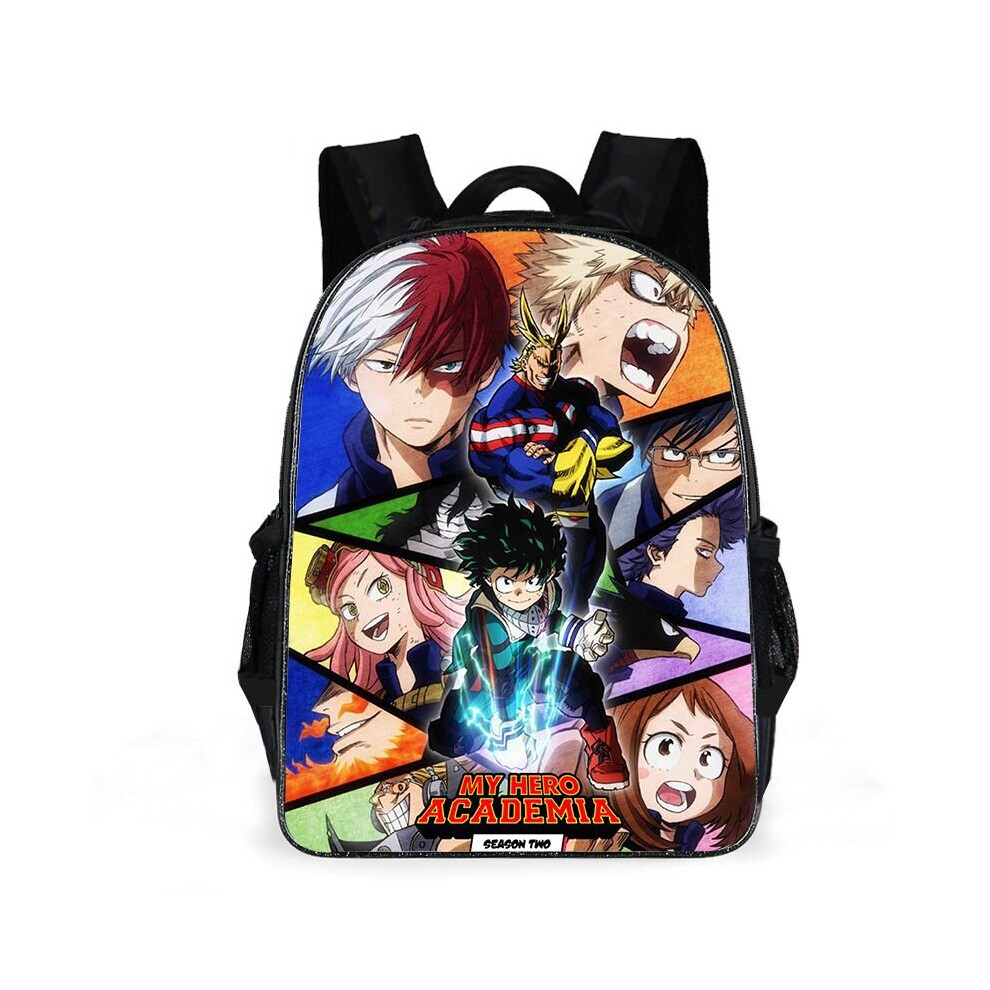 (Hero) Anime Backpack  My Hero Academia Crossbody Bag Pencil Case Schoolbag