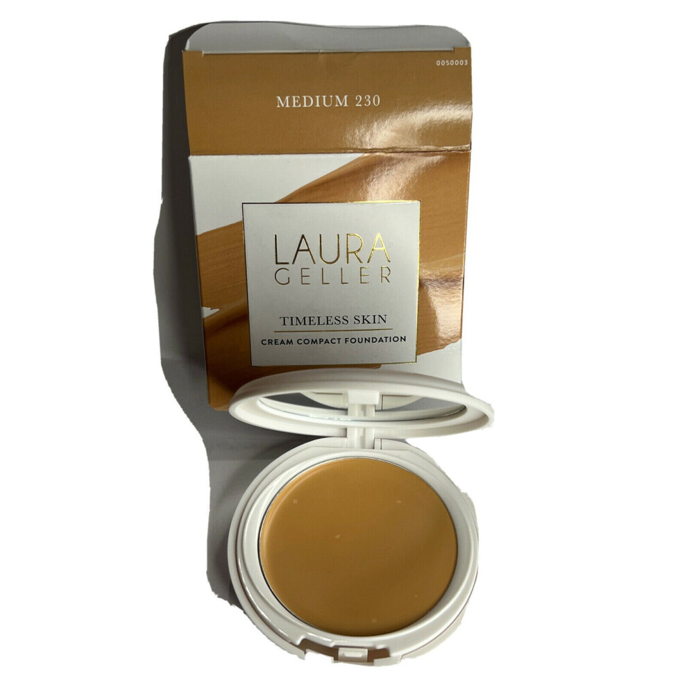 LAURA GELLER TIMELESS SKIN CREAM COMPACT FOUNDATION SHADE 230 MEDIUM