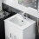 NES Home Nanuya 500mm White Stylish Slim Basin Vanity Unit 4