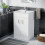 NES Home Nanuya 500mm White Stylish Slim Basin Vanity Unit 1