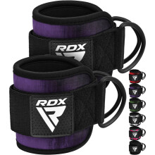 (Purple, Pair) RRDX Ankle Straps Cable Machines Cuffs Kickbacks