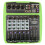 (Green) Mini 4 Channel 16 DSP Effect USB Delay and Repeat Efferts Audio Mixer Console With Volume Contrl 2