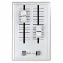 (White&EU Plug) Audio Sound Mixer Mini Pocket Mixer Mini Mobile Phone Mixer 3.5mm Interfaces with Power Adapter