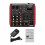 4 Channel Audio Bluetooth Mixer Mixing Console with 7-Band EQualizer USB Phantom Power 48V 7