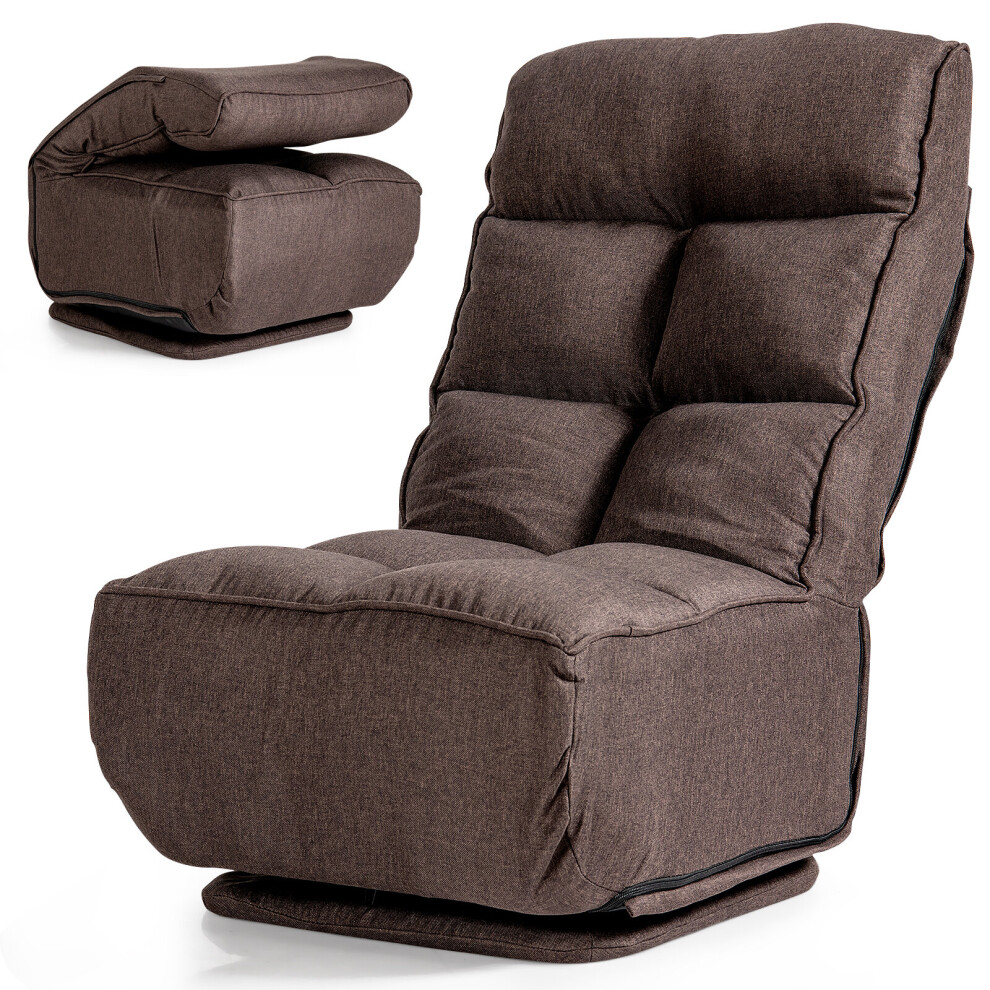 360-Degree Swivel Lazy Sofa Floor Chair for Reading Watching Relaxing