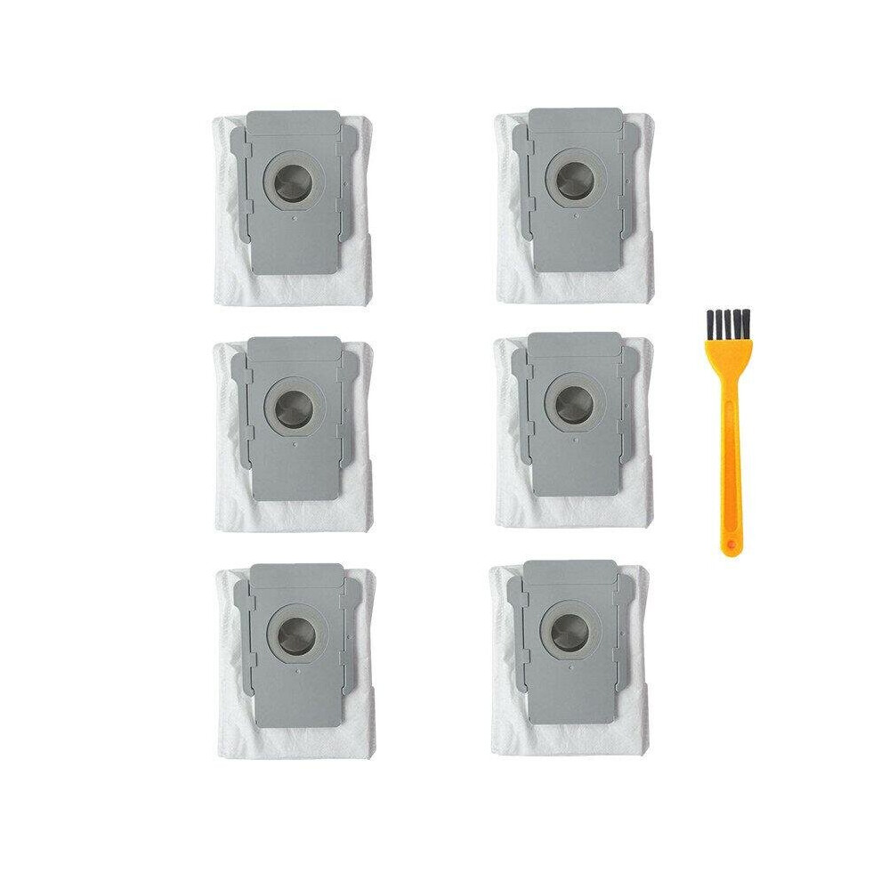 7pcs Replacements for iRobot Roomba S9 Vacuum Cleaner Parts Accessories Dust Bags*6 Yellow Cleaning Brush*1