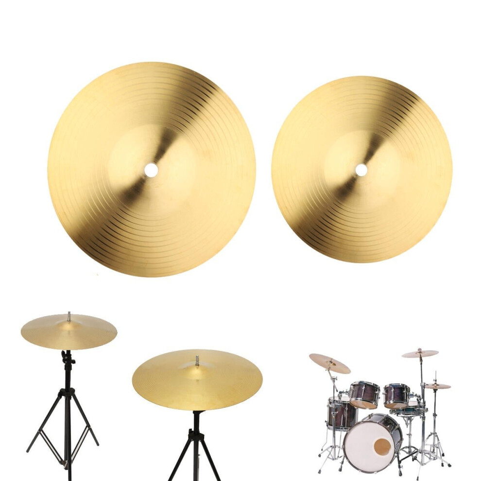 (8 Inch) 8/10 Inch Copper Alloy Crash Cymbal Drum Set