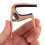 (Silver) Ukulele Capo Metal Capo Musical Instrument Replacement Accessory for 4-String Ukulele 6
