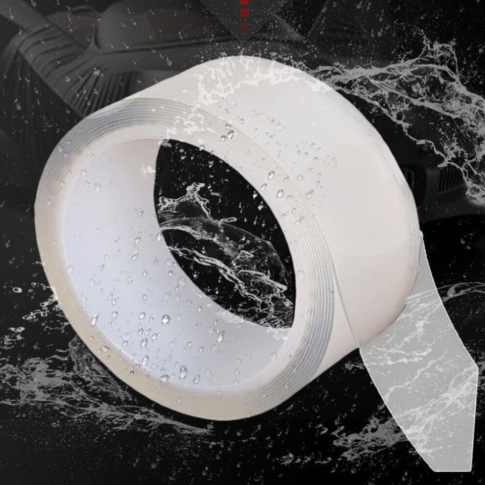(20Mm, 5M) 0.5Mm Waterproof Transparent Adhesive Tape Traceless Sticky Tape Kitchen Sink Toilet Gap Strip Mildew Proof Water Seal Sticker 3654659441041