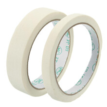 (2.0cm*20m) 20m Masking Tape Roll Paintable General Purpose Crepe Paper Tape 2 Widths