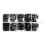 M2 Nylon Screw Black Hex Screw Nut Nylon PCB Standoff Assortment Kit 300Pcs 5