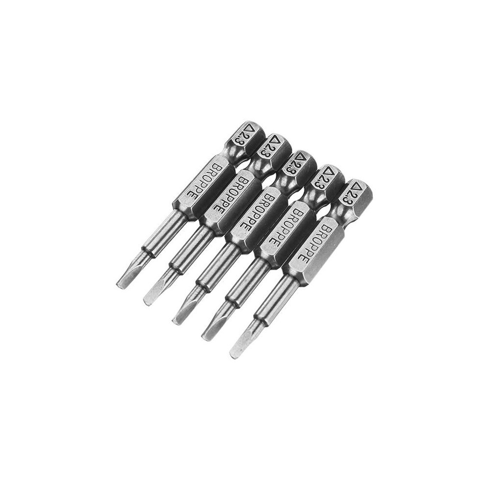 5Pcs 2.3 1/4 Inch Hex Magnetic Triangle 50Mm Screwdriver Bits Set 6112211907253