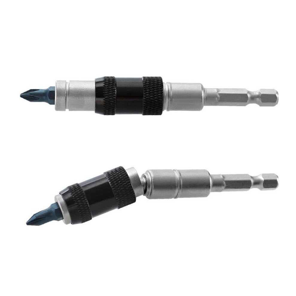 Magnetic Screw Drill Tip Holder Angle Magnetic Pivoting Bit Tip Holder Magnetic Screwdriver Drill Bit Drive Guide Extensions Adapter 3654659271044