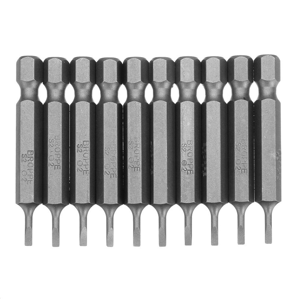 (Sl2) 10Pcs Magnetic Slotted Screwdriver Bits Sl2/Sl3/Sl4/Sl5/Sl6 1/4 Inch Hex Shank Screwdriver Set 3654659272645
