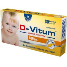 D-VITUM vitamin D 600 IU for babies 30 twist-off capsules