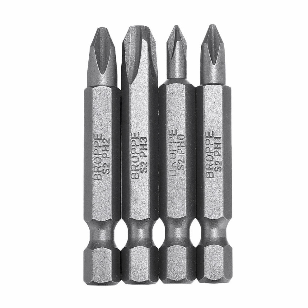 (Ph3) 10Pcs Magnetic Phillips Screwdriver Bits Ph0/Ph1/Ph2/Ph4 1/4 Inch Hex Shank Screwdriver Set 3654659295361