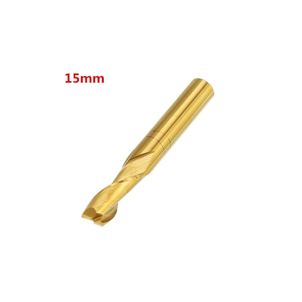 (22mm) 6mm Shank 2 Flute 15/17/22mm Titanium Coated Double Flute CNC End Mill Cutter