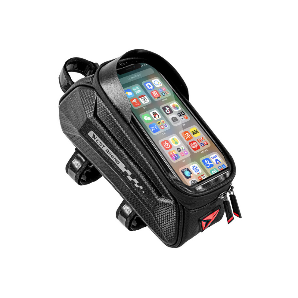 Bicycle Cell Phone TPU Touch Screen Waterproof Top Tube Bag