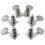 Chrome Guitar String Tuning Pegs Heads Acoustic 6 PCS Right Left 3