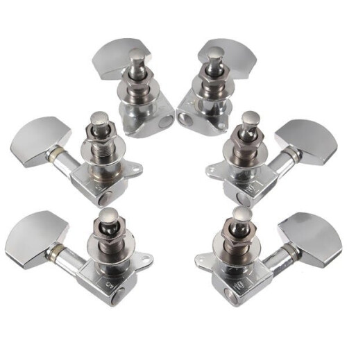 Chrome Guitar String Tuning Pegs Heads Acoustic 6 PCS Right Left 2