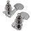 Chrome Guitar String Tuning Pegs Heads Acoustic 6 PCS Right Left 5