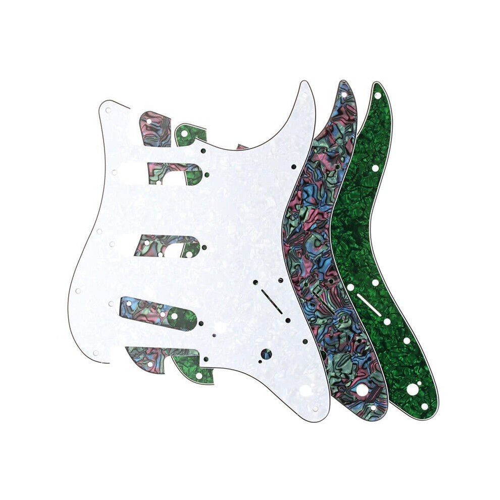 (Multicolor) 3ply Guitar Pickguard Direct Fit For USA/MEX Fender Stratocaster Strat