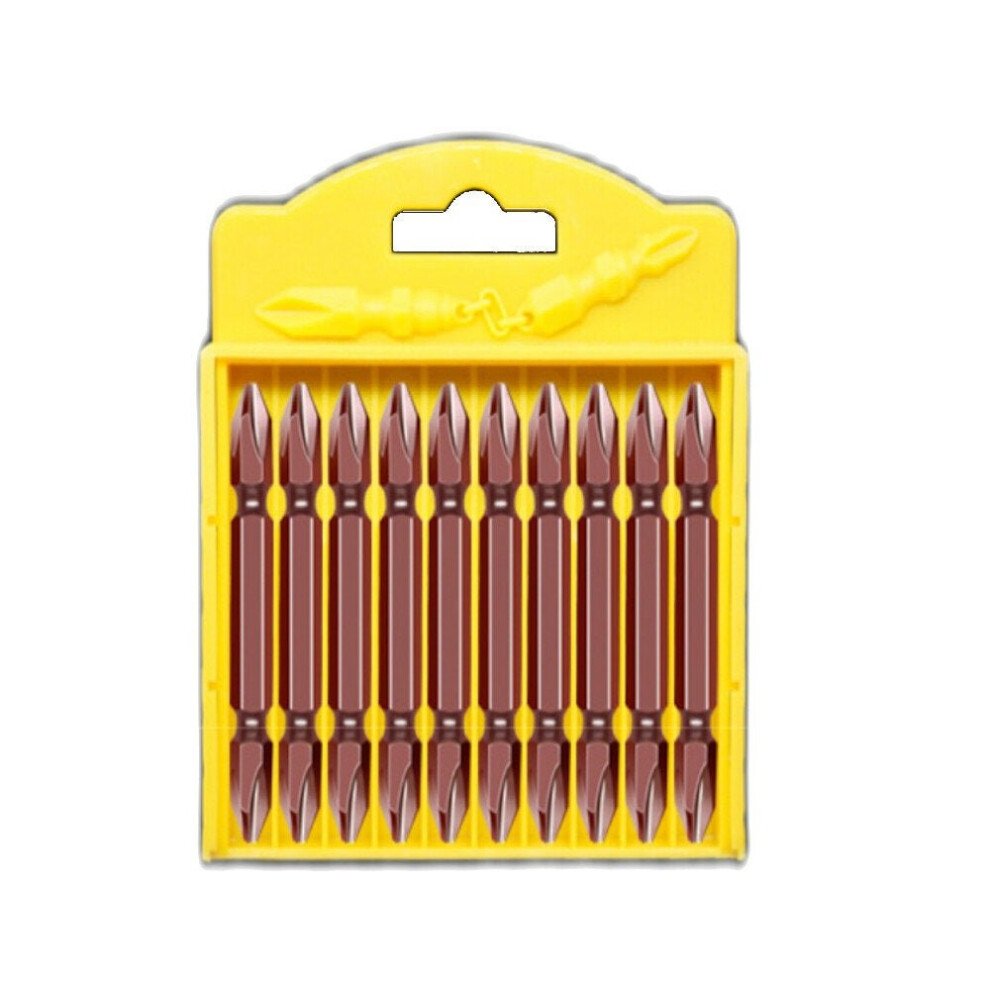 (Type G: 65Mm) 10Pcs S2 Alloy Steel Cross Screwdriver Bit High Hardness Electric Strong Screwdriver Bit Set 3654659288677