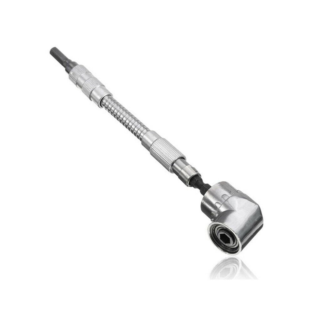 105 1/4 Inch Hex Shank Drill Bit Angle Driver With Flexible Screwdriver Extension Bit Holder