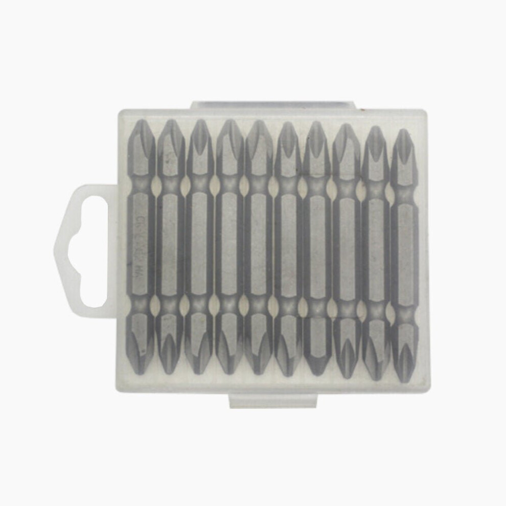 (A: Cr-V Ph2 Screwdriver Bits 65Mm) 10Pcs 65/110Mm Ph2 Electric Screwdriver Bits S2 Alloy Steel Magnetic Double-Ended Cross Screwdriver Bits For Elect 3654659288622